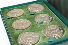 Hagen, Ouimet, Nelson, Sarazen, Vardon & Collett Commemorative Coin Set in Original Box
