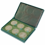 Hagen, Ouimet, Nelson, Sarazen, Vardon & Collett The Memorial Coin Set in Original Box