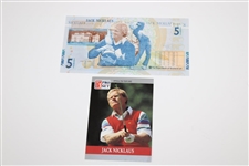 Jack Nicklaus PGA Tour Pro Set Card wih Nicklaus 5lb RBS Note e/Sleeve & Info