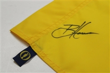 Brian Harman Signed 2023 The Open Championship at Royal Liverpool Screen Flag JSA #AL87642