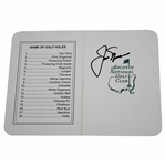 Jack Nicklaus Signed Augusta National Golf Club Scorecard JSA ALOA