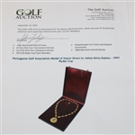 Portuguese Golf Association Medal of Honor Given to Jaime Ortiz-Patino - 1997 Ryder Cup