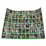 1987 PGA Tour Trading Cards Uncut Card Sheet