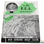 1952 PGA Championship at Big Spring Golf Club Program - Jim Turnesa Winner