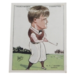 Vintage R.T. "Bobby" Jones W.A. & A.C. Churchmans Cigarettes No. 7 Golf Card