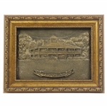 Augusta National Golf Club Clubhouse Resin Cast Bronze by Artist Bill Waugh