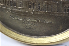 The R&A Clubhouse St. Andrews Resin Cast Oval Bronze by Artist Bill Waugh - Framed