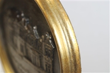 The R&A Clubhouse St. Andrews Resin Cast Oval Bronze by Artist Bill Waugh - Framed
