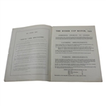 1933 Ryder Cup at Southport And Ainsdale Course Official Program - GB 6 1/2-5 1/2