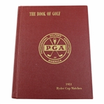 1951 Ryder Cup at Pinehurst official Hardcover Program - USA 9 1/2-2 1/2
