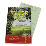 1961 Ryder Cup at Royal Lytham & St. Annes Golf Club official Program - USA 14 1/2-9 1/2