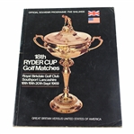 1969 Ryder Cup at Royal Birkdale Golf Club official Program - USA 16-16