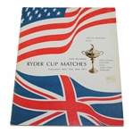 1971 Ryder Cup at Old Warson Country Club official Program - USA 18 1/2-13 1/2