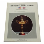 1975 Ryder Cup at Laurel Valley Golf Club official Program - USA 21-11