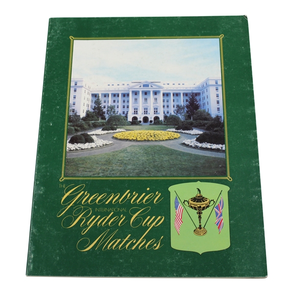 1979 Ryder Cup at Greenbrier official Program - USA 17-11