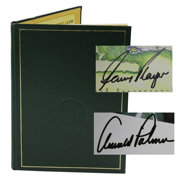 Gary Player & Arnold Palmer Signed 1978 Masters Green Annual Book JSA ALOA