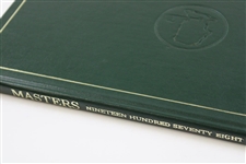 Gary Player & Arnold Palmer Signed 1978 Masters Green Annual Book JSA ALOA