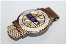 1956 PGA Championship at Blue Hill CC Contestant Badge/Clip - Jack Burke Jr. Winner