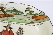 Royal Doulton England 'He Hath A Good Judgment Who Relieth Not Wholly On His Own' Bowl