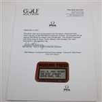 1962 Masters Tournament Working Press Badge - Colonel R. Otto Probst (The Golf Library)