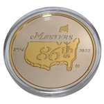 2022 Masters Tournament Ltd Ed Crows Nest Commemorative Coin #023/350 in Box w/Card