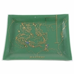 Classic Masters Tournament Course Aerial View in United States Logo Glass Dish/Tray