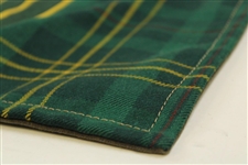 Jack Nicklaus Signed Masters Tournament Ltd Ed Tartan Collection Embroidered Flag JSA ALOA
