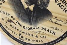 Fruitland Augusta Georgia Peach Vodka P. J. Berkmans Wooden POS Sizeable Display