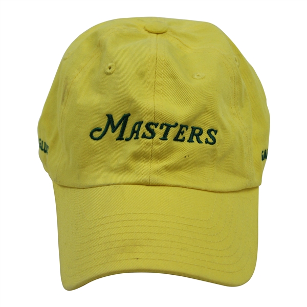 Masters Tournament GALLERY Yellow w/Green Stitch Writing Caddy Hat