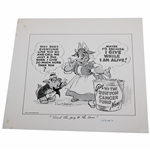 Walt Disney Proof Cartoon For National Golfer Publication