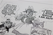 Walt Disney Proof Cartoon For National Golfer Publication
