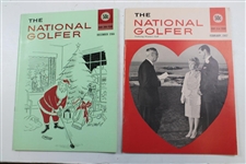 Twelve (12) 1958-1968 The National Golfer Magazine Issues Pebble Beach