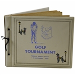 1959 Air Defense Command Golf Tournament At Pebble Beach Scrapbook w/Original Photos