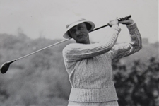 Helen Lengfeld Post-Swing Older Champion Women Photo w/Vintage L.P.G.A. Sticker
