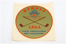 Helen Lengfeld Post-Swing Older Champion Women Photo w/Vintage L.P.G.A. Sticker