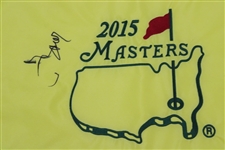 Jordan Speith Signed 2015 Masters Embroidered Flag JSA ALOA