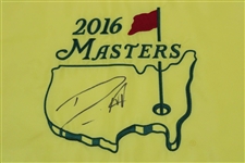 Danny Willett Signed 2016 Masters Embroidered Flag JSA ALOA