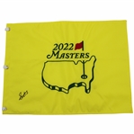 Scottie Scheffler Signed 2022 Masters Embroidered Flag JSA ALOA