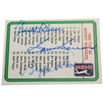 Complete Signed Full Set of 1981 Donruss PGA Tour Pro Set Cards - Nicklaus Rookie JSA ALOA