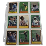 Complete Signed Full Set of 1981 Donruss PGA Tour Pro Set Cards - Nicklaus Rookie JSA ALOA