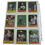 Complete Signed Full Set of 1981 Donruss PGA Tour Pro Set Cards - Nicklaus Rookie JSA ALOA