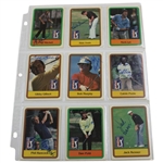 Complete Signed Full Set of 1981 Donruss PGA Tour Pro Set Cards - Nicklaus Rookie JSA ALOA