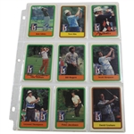 Complete Signed Full Set of 1981 Donruss PGA Tour Pro Set Cards - Nicklaus Rookie JSA ALOA