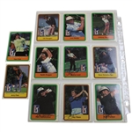 Complete Signed Full Set of 1981 Donruss PGA Tour Pro Set Cards - Nicklaus Rookie JSA ALOA