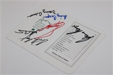 Gary Player, Fuzzy Zoeller, Billy Casper & 3 Others Signed Augusta National Scorecard JSA ALOA