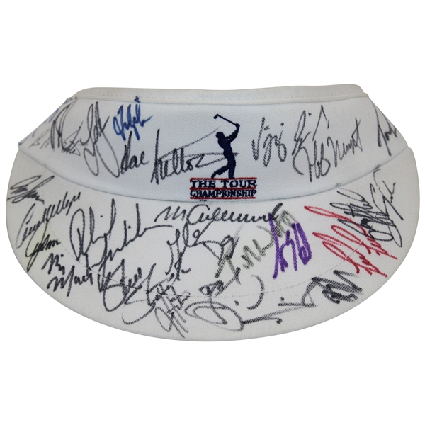 Payne Stewart, Phil Mickelson, Tom Watson & Others Signed Tour Championship Visor JSA ALOA