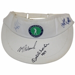 Mark Calcavecchia, Bob Charles & 2 Others Signed Bell South Classic Visor JSA ALOA