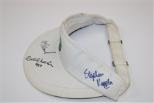 Mark Calcavecchia, Bob Charles & 2 Others Signed Bell South Classic Visor JSA ALOA