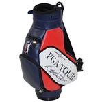 Vijay Singh, Larry Mize, Fuzzy Zoeller, Bernhard Langer & 3 Others Signed PGA Tour Mini Golf Bag JSA ALOA