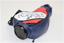 Vijay Singh, Larry Mize, Fuzzy Zoeller, Bernhard Langer & 3 Others Signed PGA Tour Mini Golf Bag JSA ALOA